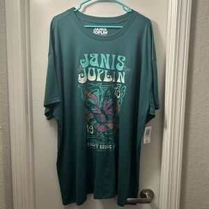 Janis Joplin Oversized Graphic T-Shirt